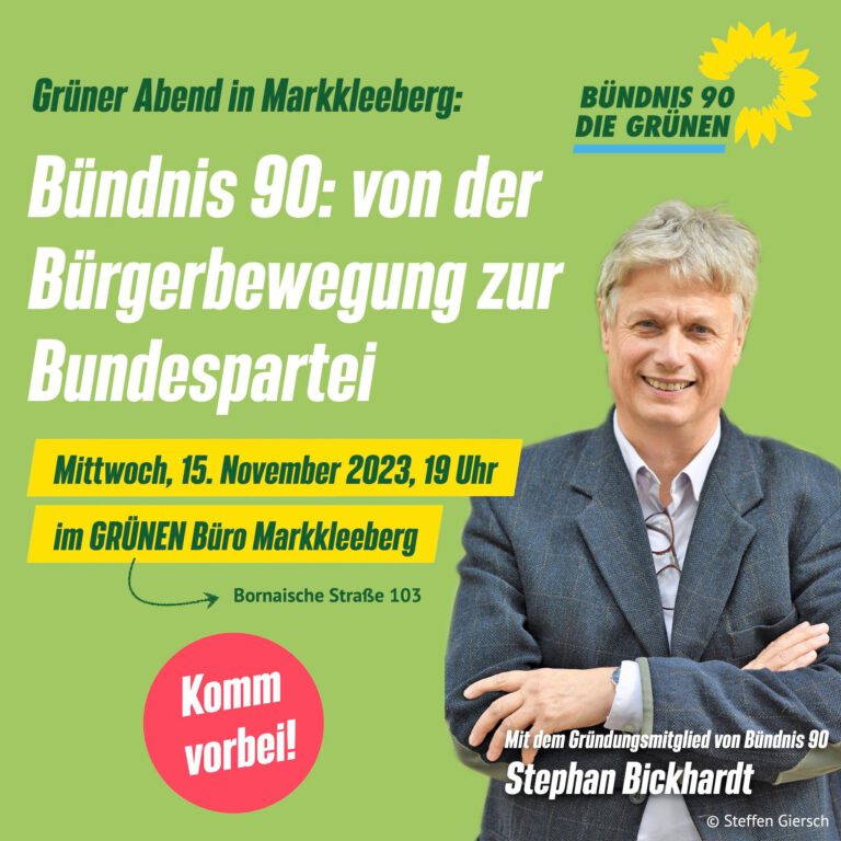 Grünen Abend mit Stephan Bickhardt